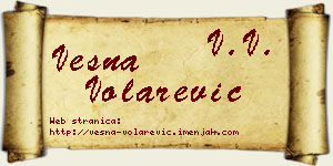 Vesna Volarević vizit kartica